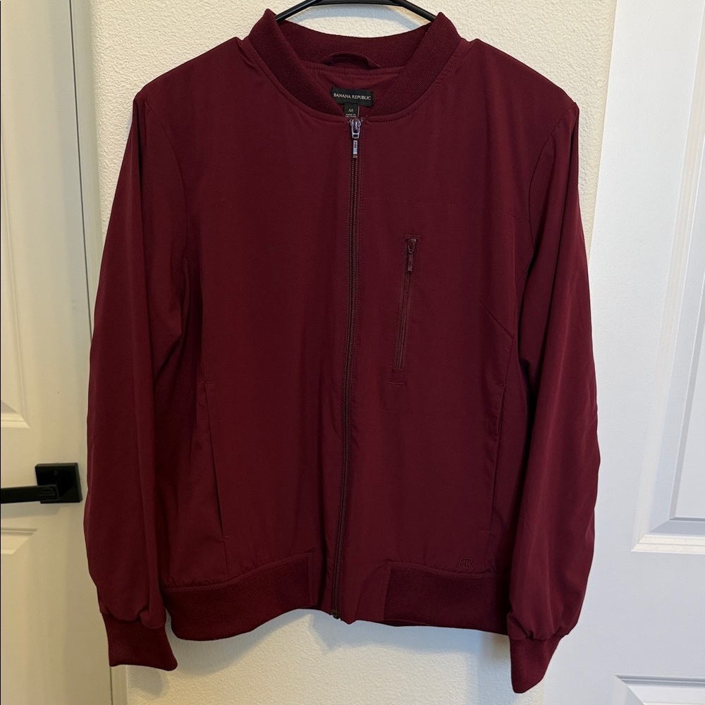 Banana Republic Maroon Bomber Jacket